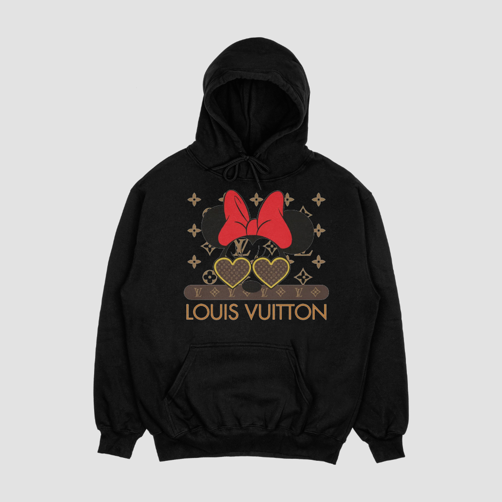 LOUIS VUITTON 定番ロゴアルファベット柄プリントパーカー