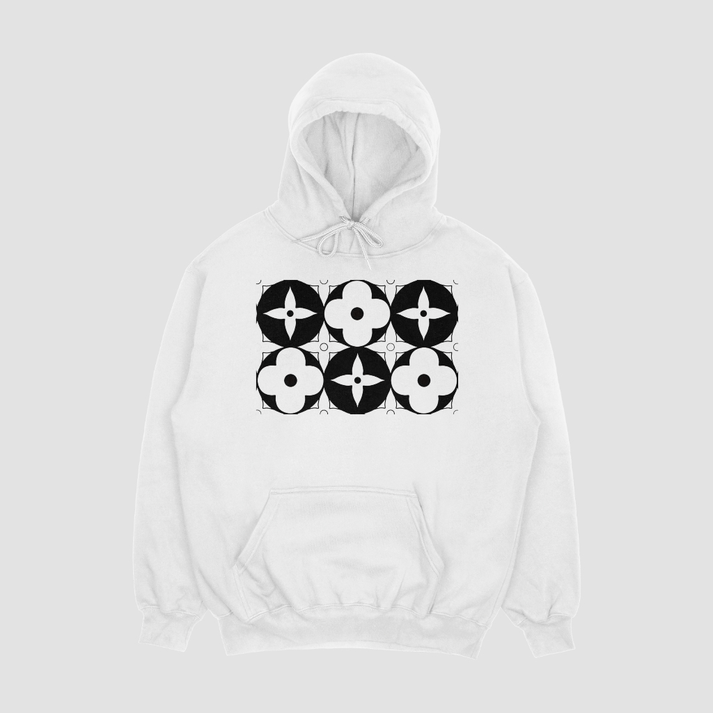 LOUIS VUITTON 定番ロゴアルファベット柄プリントパーカー