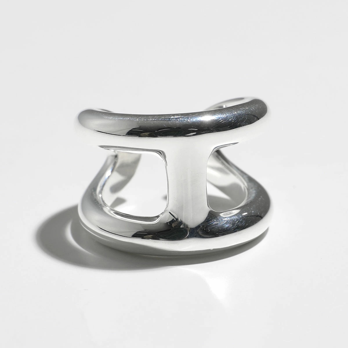 【HERMES】エルメス　オスモズ　Osmose small Ring　シルバー