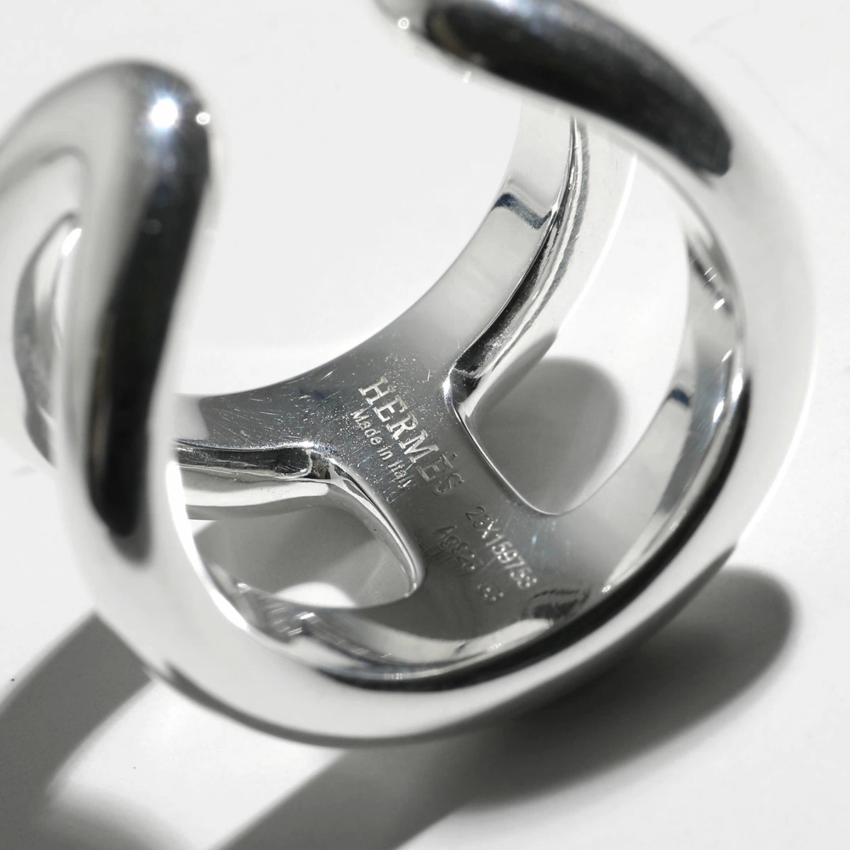 【HERMES】エルメス　オスモズ　Osmose small Ring　シルバー