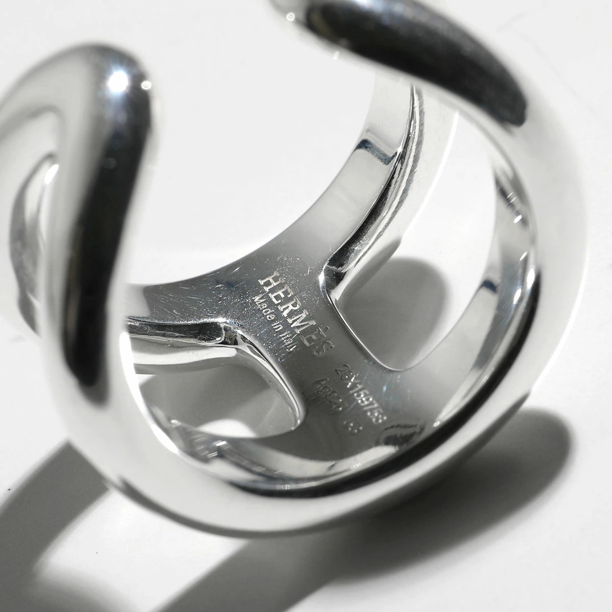 【HERMES】エルメス　オスモズ　Osmose small Ring　シルバー