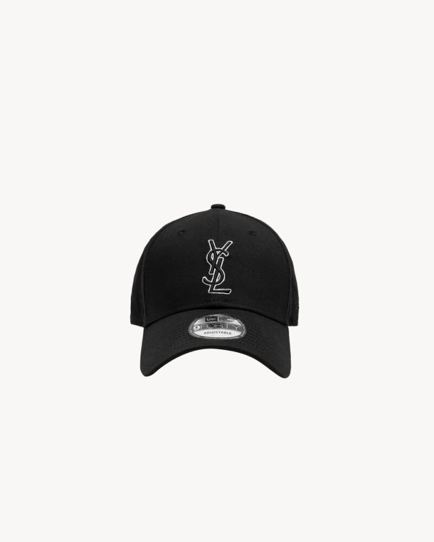 SAINT LAURENT PARISxNEW ERA キャップ帽子 モノグラム  ニューエラ キャップYSL  男女兼用