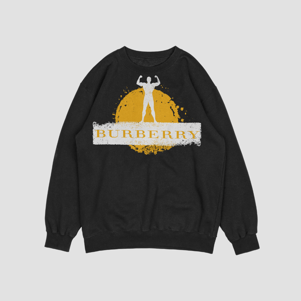 Burberryロゴアルファベットプリントスウェット クル