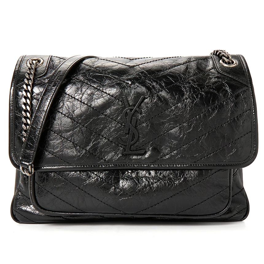 Niki Baby キルティング グロスレザー ミニショルダーバッグ