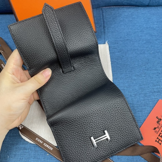 HERMES エルメス ベアン カードケース ブラック-JAPAN DUTY FREE
