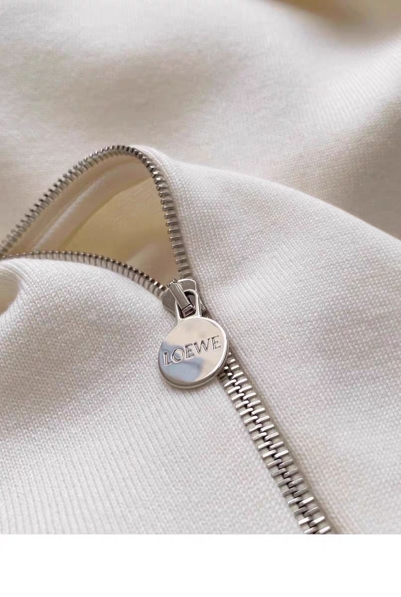 LOEWE 春と秋の新しい老花満印連帽スポーツ  トレンチコート セーター