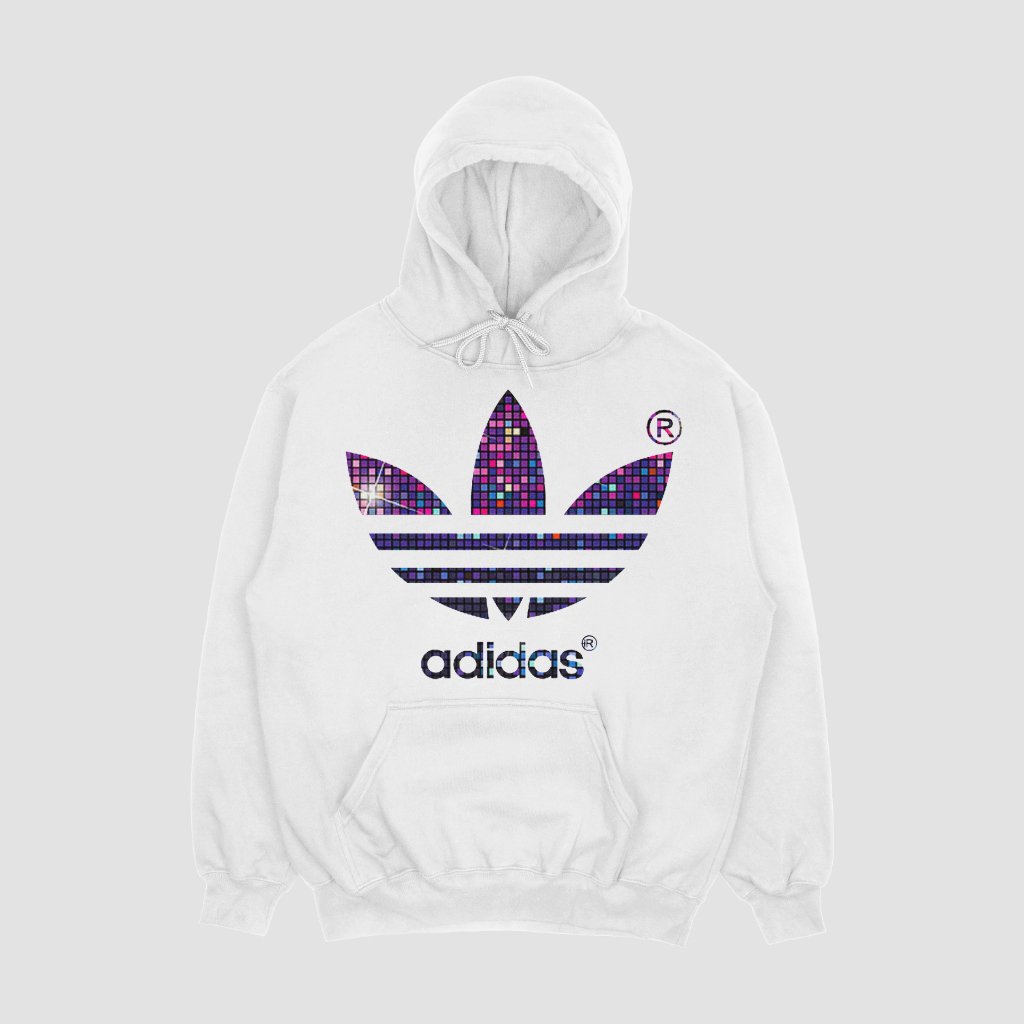 ADIDAS スポーツカジュアルゆったりハットパーカープルオーバー