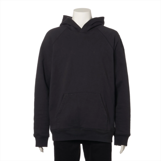 クロムハーツ Y NOT パーカー コットン  ブラック クロスパッチ