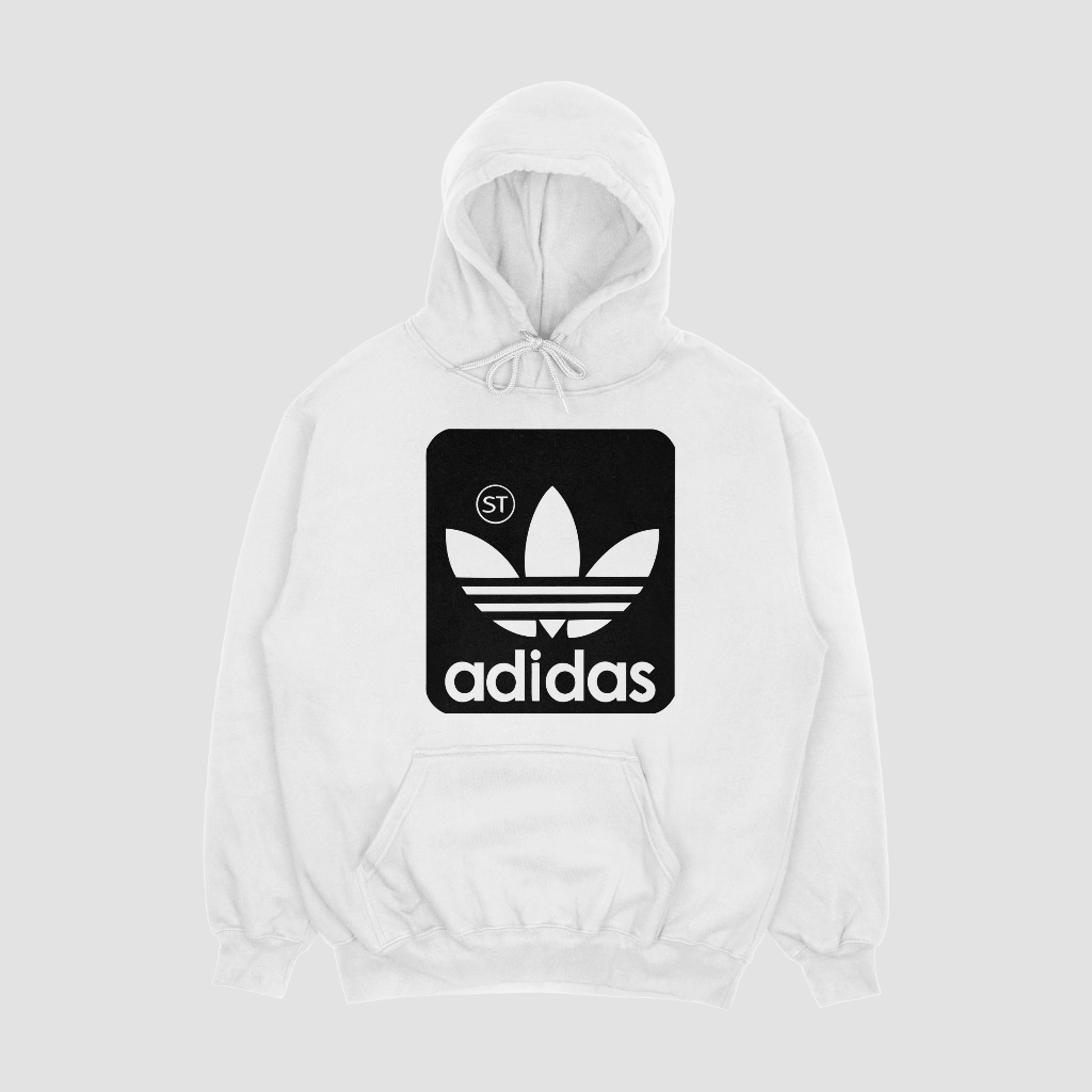 ADIDAS スポーツカジュアルゆったりハットパーカープルオーバー