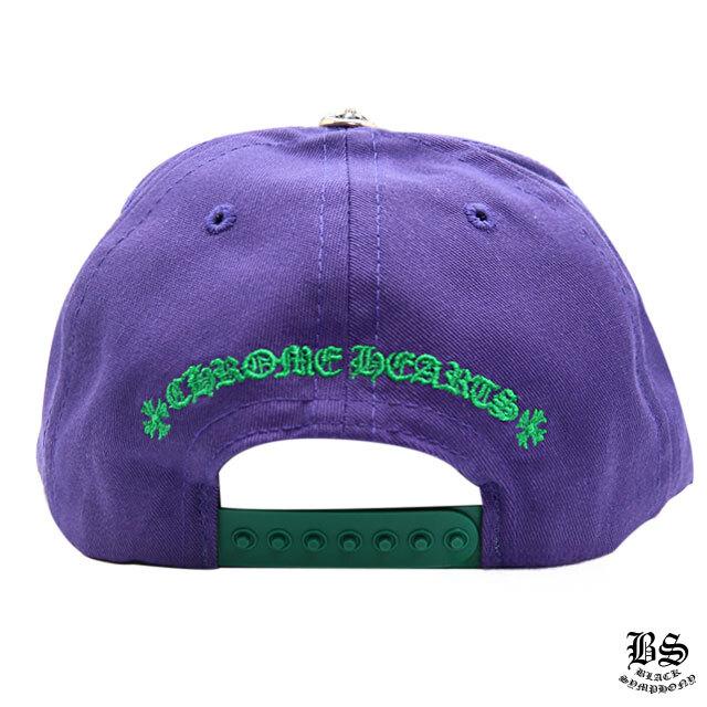 クロムハーツ ベースボールキャップ 5パネル CH パープル