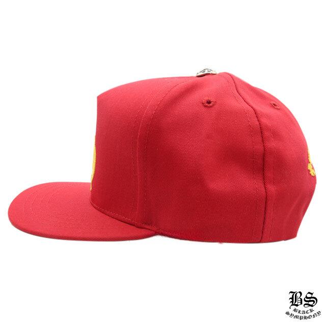 クロムハーツ ベースボールキャップ 5パネル CH レッド-JAPAN DUTY FREE