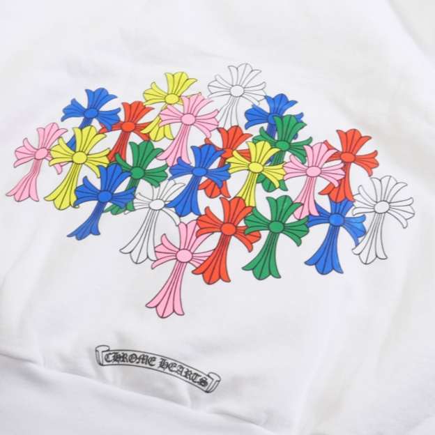 クロムハーツ パーカー コットン  ホワイト マルチセメタリークロス