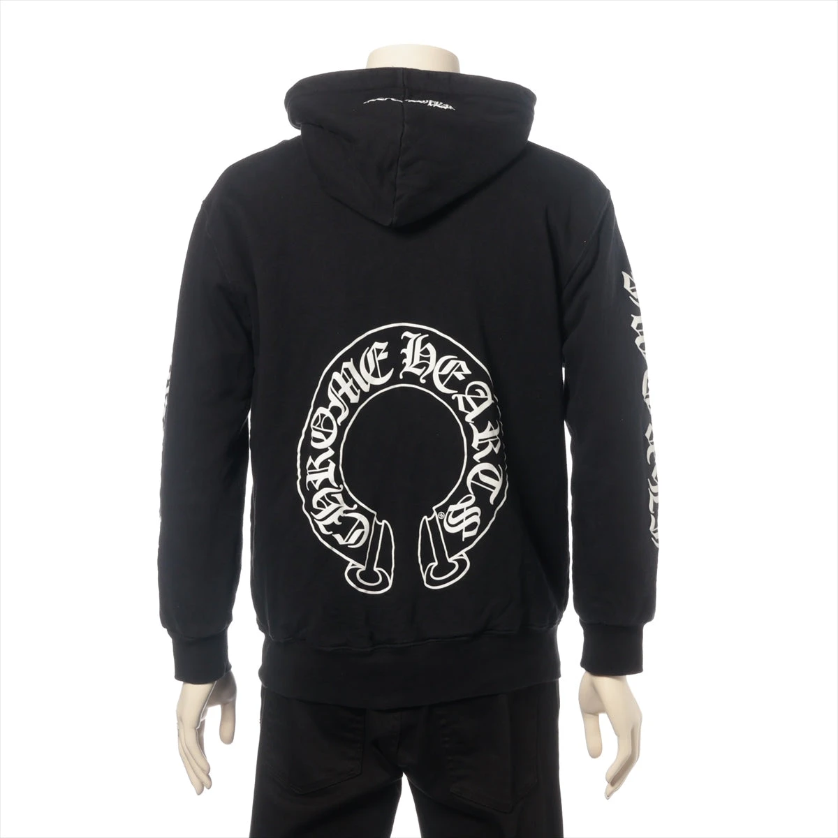 クロムハーツ ホースシュー パーカー コットン  ブラック