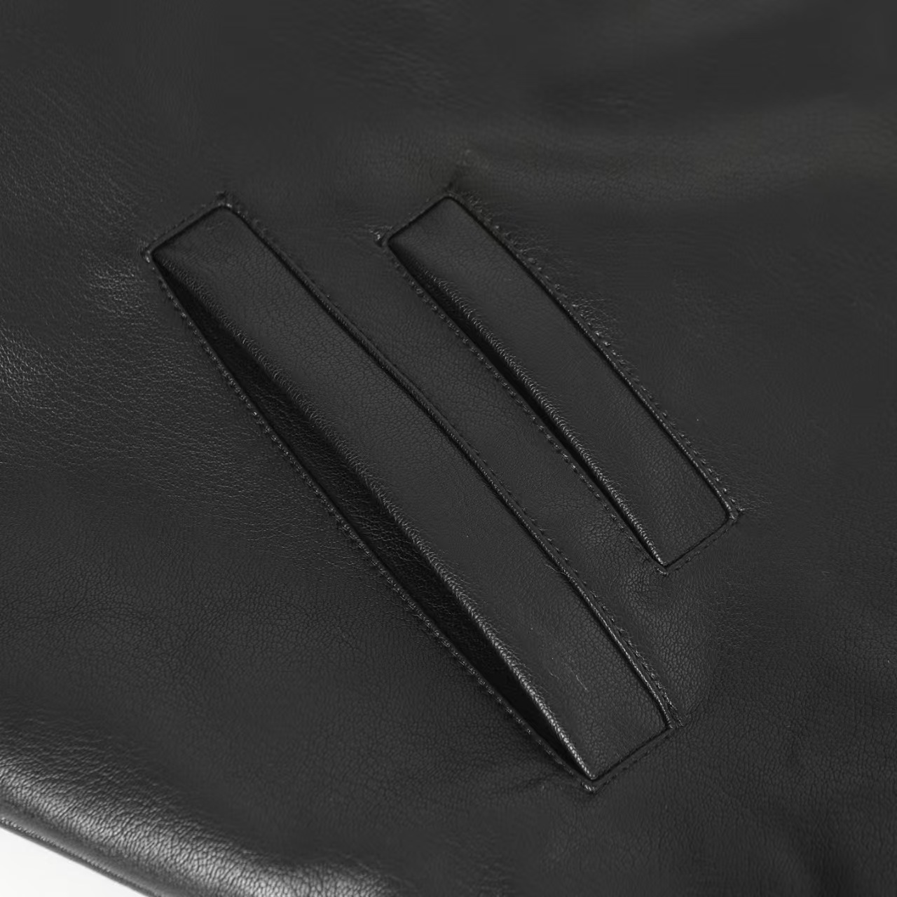 クロムハーツ（Chrome Hearts） CLASSIC JEAN LTHR レザークラシックジーン 現行型レザージャケット(ブラック×シルバー)【519052】