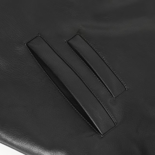 クロムハーツ（Chrome Hearts） CLASSIC JEAN LTHR レザークラシックジーン 現行型レザージャケット(ブラック×シルバー)【519052】