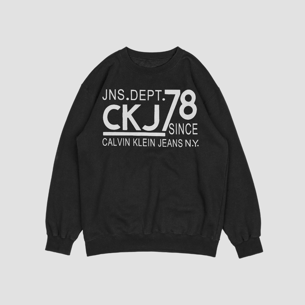 Calvin Klein 春と秋のカジュアルで快適な丸首の衛衣