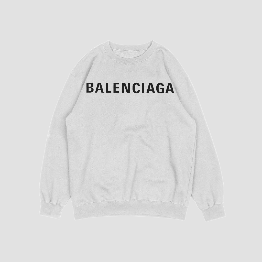 Balenciaga クラシックなレタープリントスウェット クル