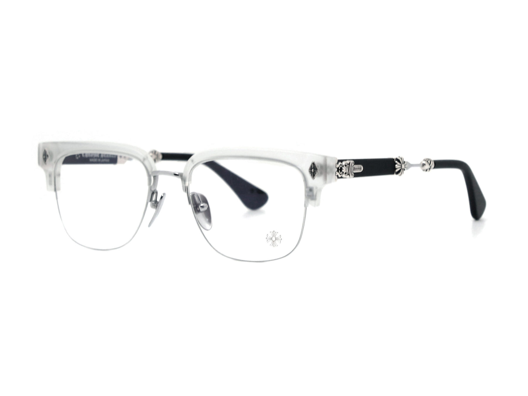 クロムハーツ メガネ度なし 伊達メガネ 眼鏡 メガネフレーム CHROME HEARTS レギュラーフィットウェリントン型 ユニセックス メンズ レディース 紫外線 UVカット ラッピング無料