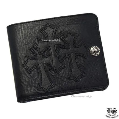 Chrome Hearts クロムハーツ 3サイドジップウォレット レザー ブラック