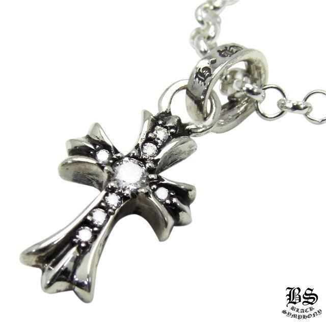 クロムハーツ CHクロスベビーファットチャームwithパヴェダイヤモンド&ロールチェーン20インチセット