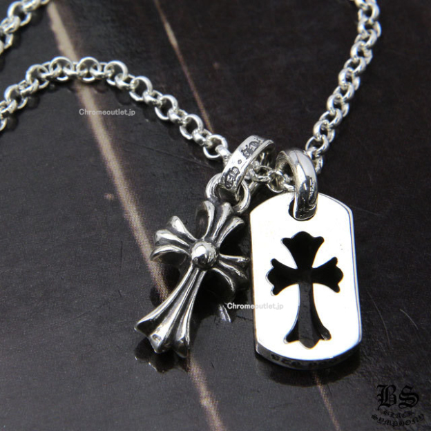 CHROME HEARTS クロムハーツ カットアウトクロスドッグタグ(タイニー