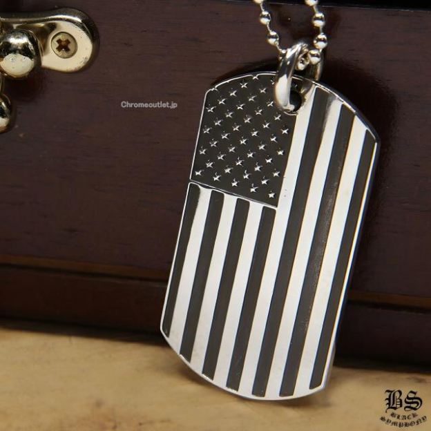 クロムハーツ アメリカンフラッグRSFUドッグタグ