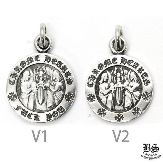 クロムハーツ CHクロスベビーファットチャーム＆エンジェルメダルチャーム＆ロールチェーン20インチセット