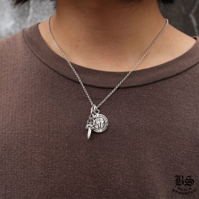 クロムハーツ ダガーチャーム#5＆エンジェルメダルチャーム＆ロールチェーン20インチセット