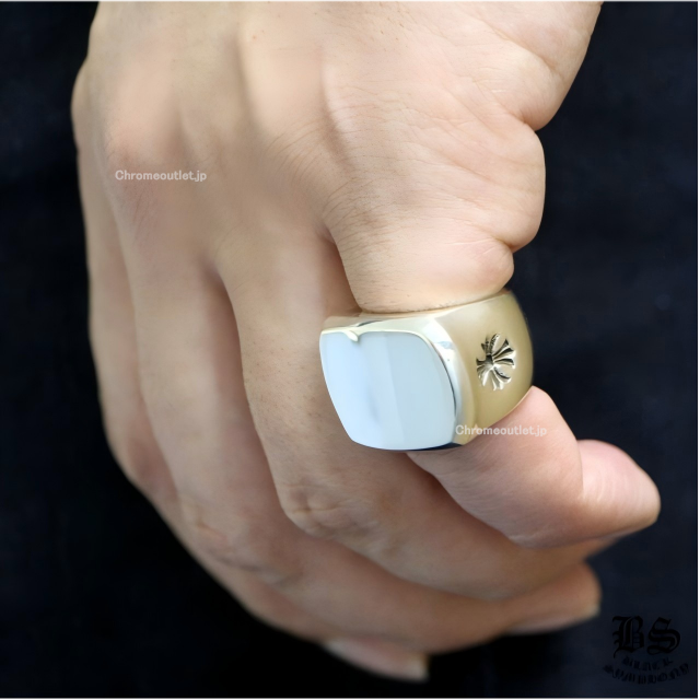 クロムハーツ ビッグPJリング クロス&BSフレアサイド