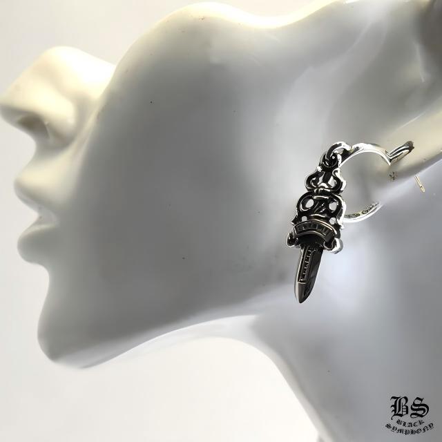 クロムハーツ ダガーフープイヤリング(ピアス)