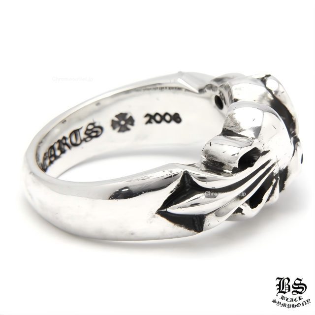 クロムハーツ フローラルクロスハートリング