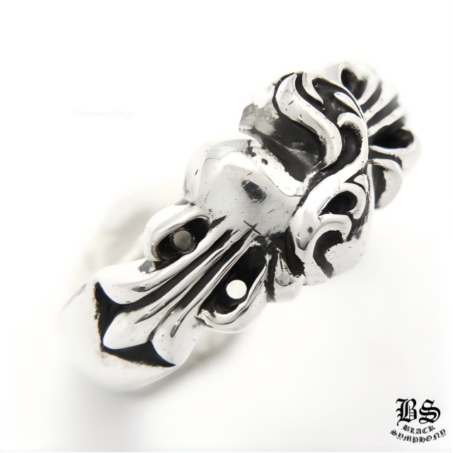 クロムハーツ フローラルクロスハートリング