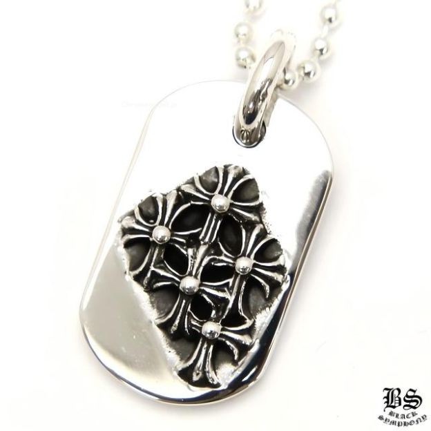 CHROME HEARTS クロムハーツ レイズドセメタリークロスドッグタグ