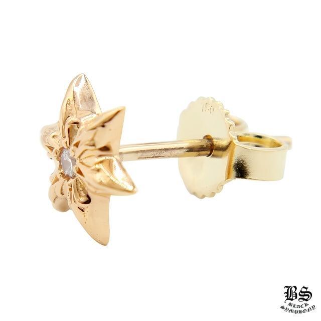クロムハーツ スタースタッドピアス 22k with ダイヤモンド