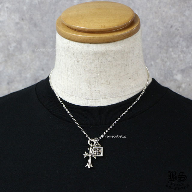 クロムハーツ タイニーCHクロスチャーム＆フレームドCHプラスチャーム＆ロールチェーン20インチセット