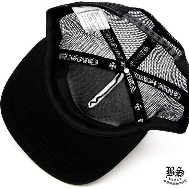 クロムハーツ トラッカーキャップ FUCK ブラック