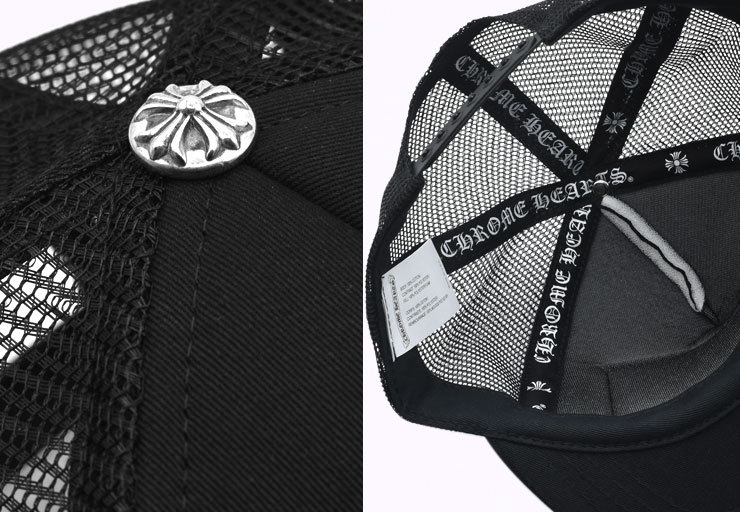 クロムハーツ トラッカーキャップ FUCK ブラック