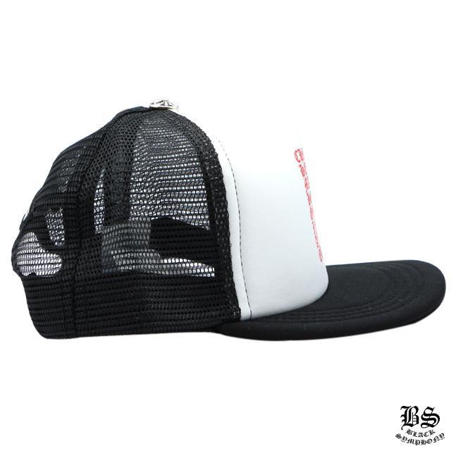 クロムハーツ トラッカーキャップ キングタコ CHスクロール ブラックホワイト