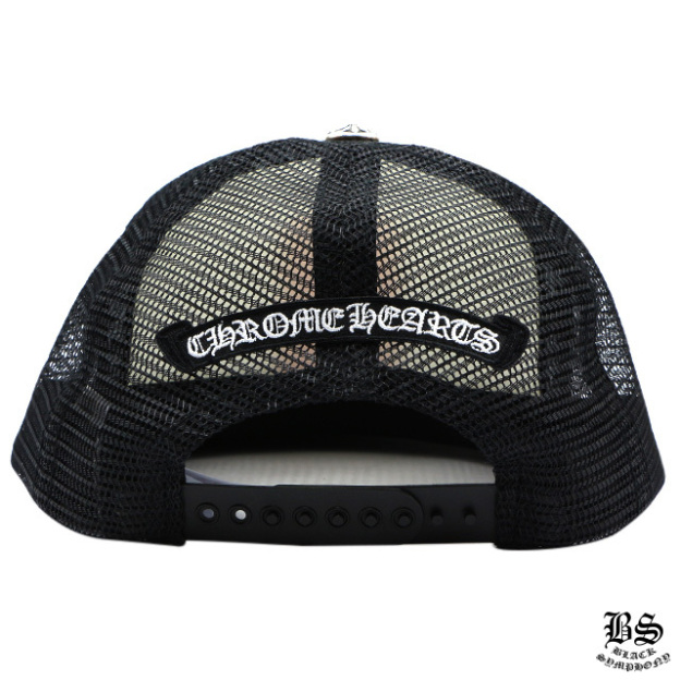 クロムハーツ トラッカーキャップ キングタコ CHスクロール ブラックホワイト