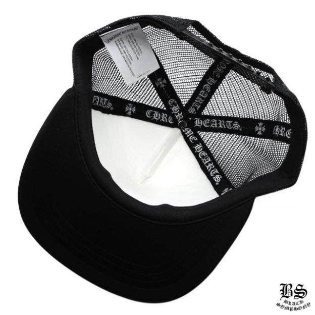 クロムハーツ トラッカーキャップ キングタコ CHスクロール ブラックホワイト