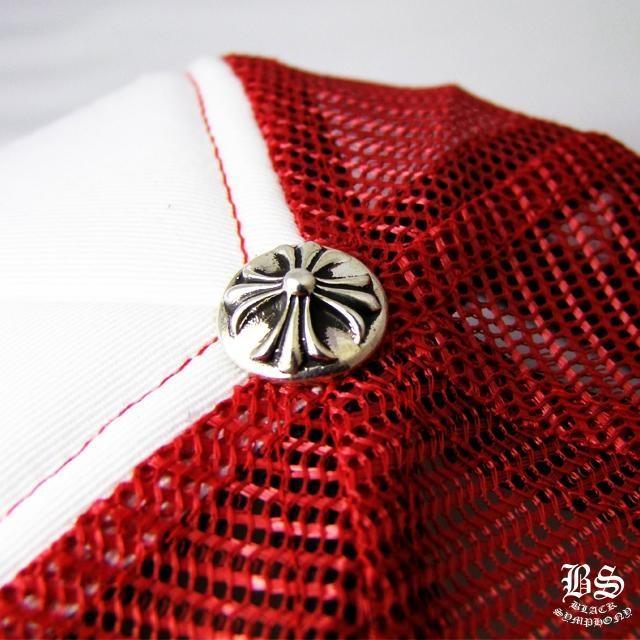  クロムハーツ トラッカーキャップ FUCK レッド ホワイト