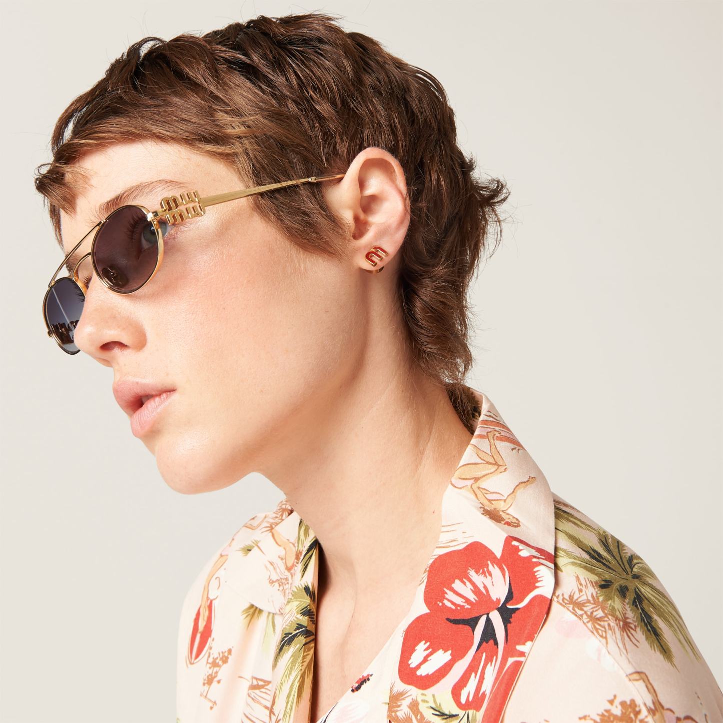 エナメルメタル ピアス