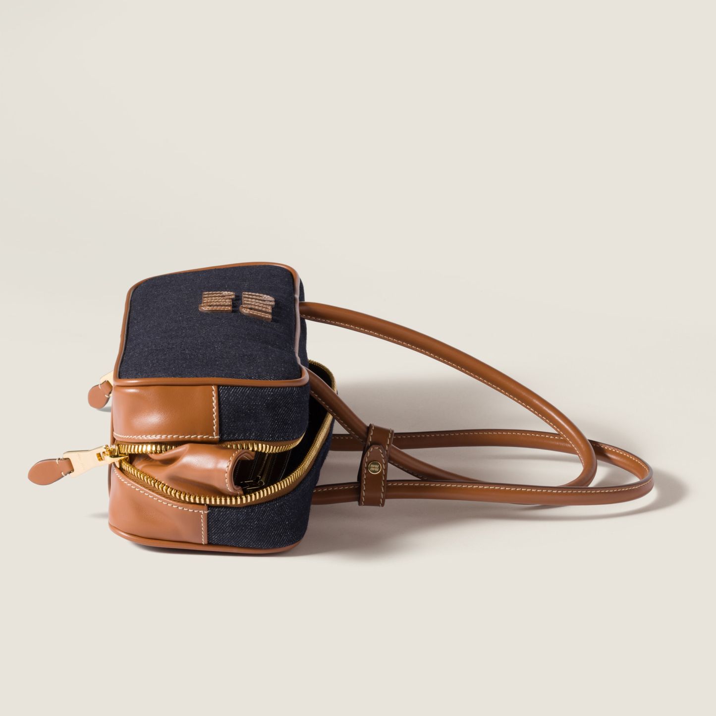 ボー デニム バッグ（スモール）