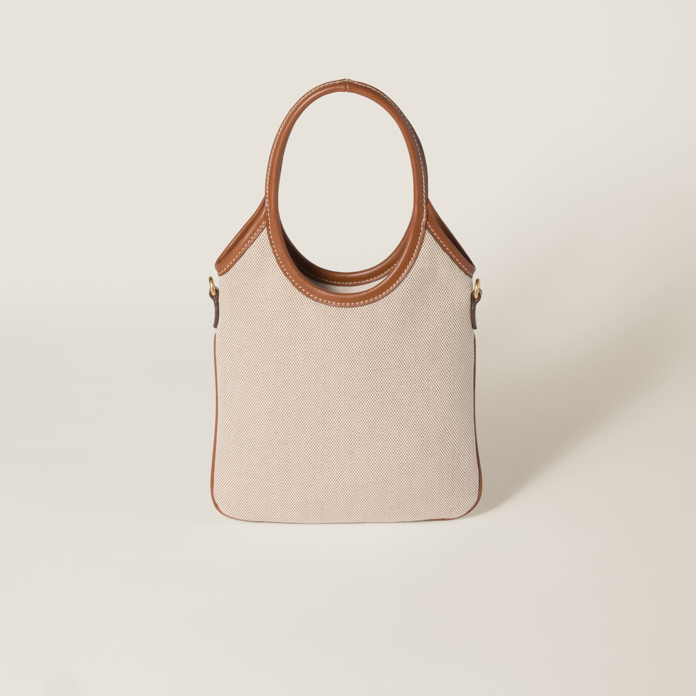 IVY キャンバスxレザー バッグ