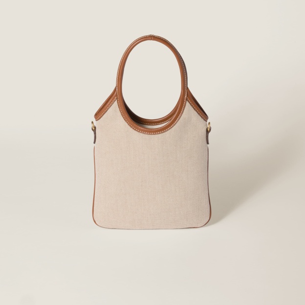 IVY キャンバスxレザー バッグ