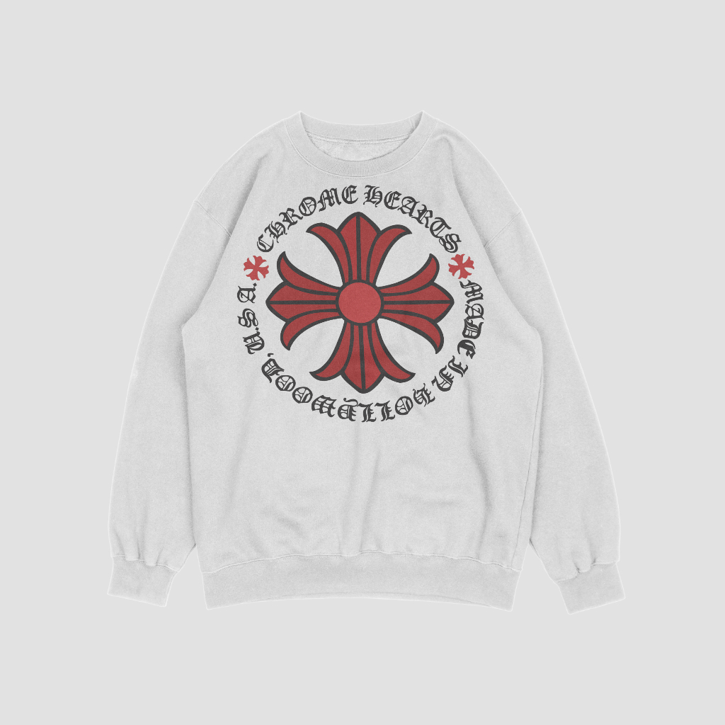 Chrome Hearts クラシックなロゴプリントスウェット クル