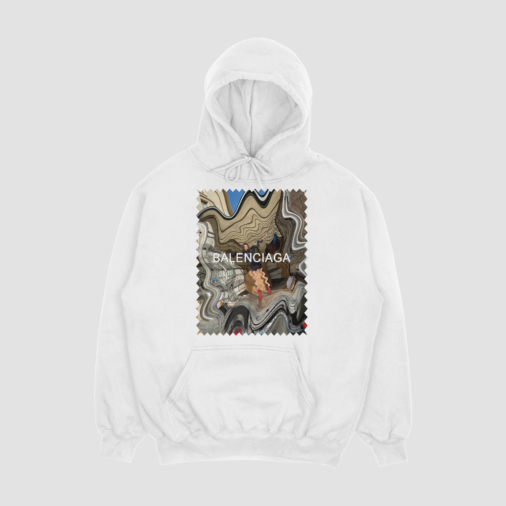 Balenciaga クラシックなアルファベットプリントのパーカー