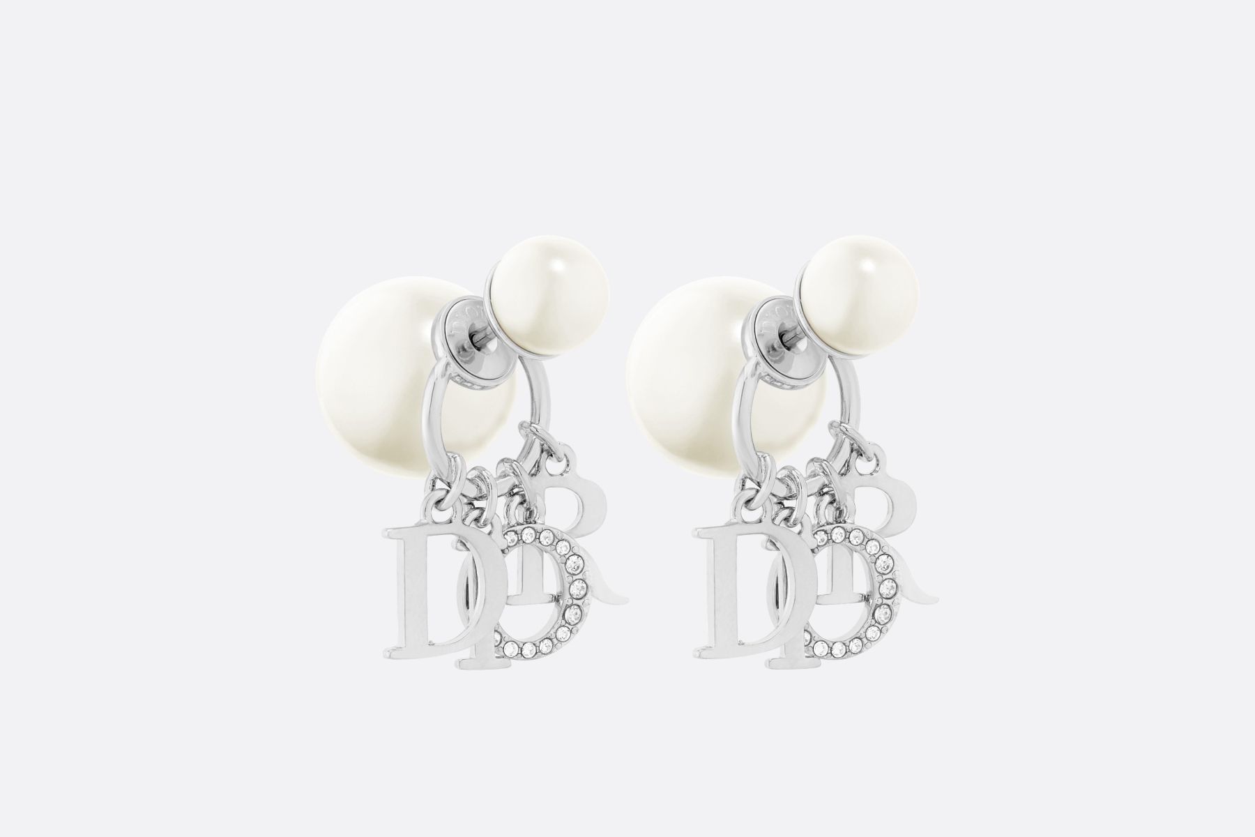 【国内発送/直営店】DIOR TRIBALES ピアス メタル・レジンパール・クリスタル