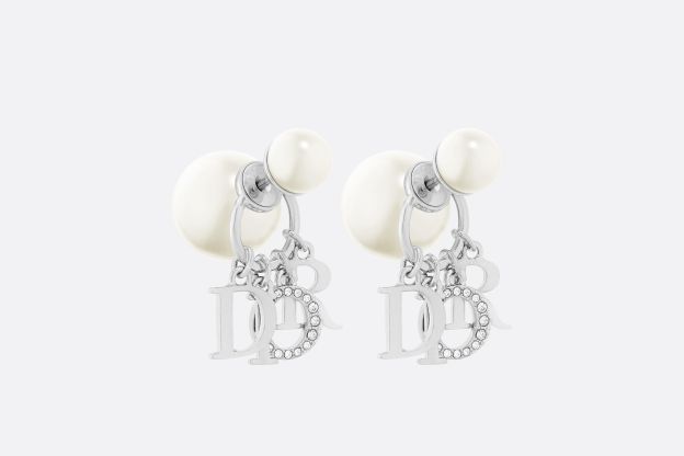 【国内発送/直営店】DIOR TRIBALES ピアス メタル・レジンパール・クリスタル
