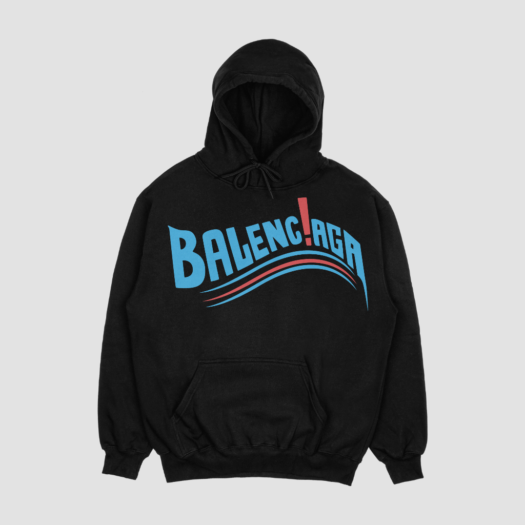 Balenciaga クラシックなアルファベットプリントのパーカー